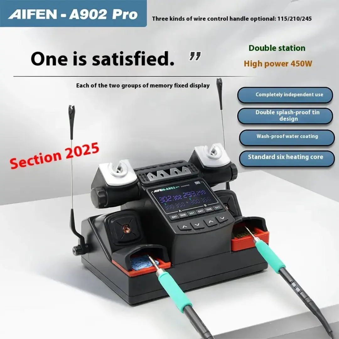 Двухканальная паяльная станция AIFEN A902 Pro
