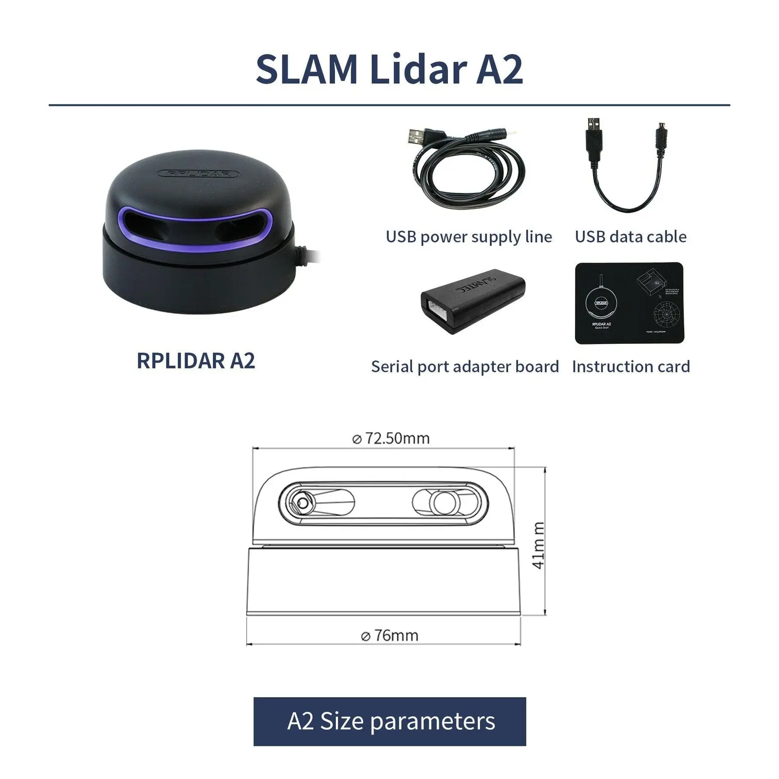 Лидар SLAMTEC RPLIDAR A2